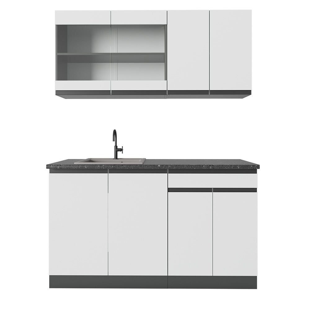 Vicco Panel przedni R-Line, Biały/antracyt, 140 cm J-Shape