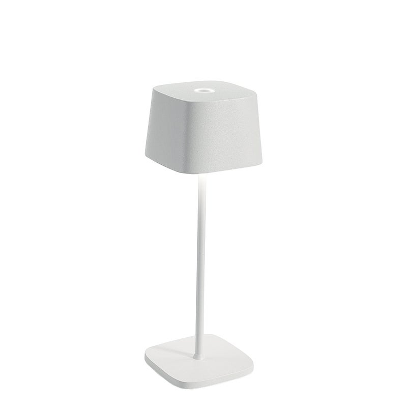 Фото - Настільна лампа Zafferano Lampa stołowa LED Ofelia Pro White z możliwością ładowania i ściemniania - 2200-2700-3000 K - maksymalna moc 9 god