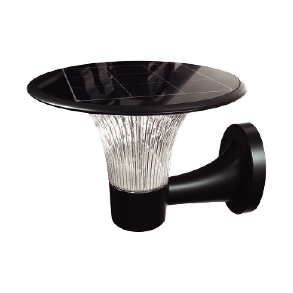 Kinkiet de Pared LED Solarny 15W Diamante Akumulator LiFePO4 3.2V 6000mA CCT: 6000K+4000K Czarny 1900lm