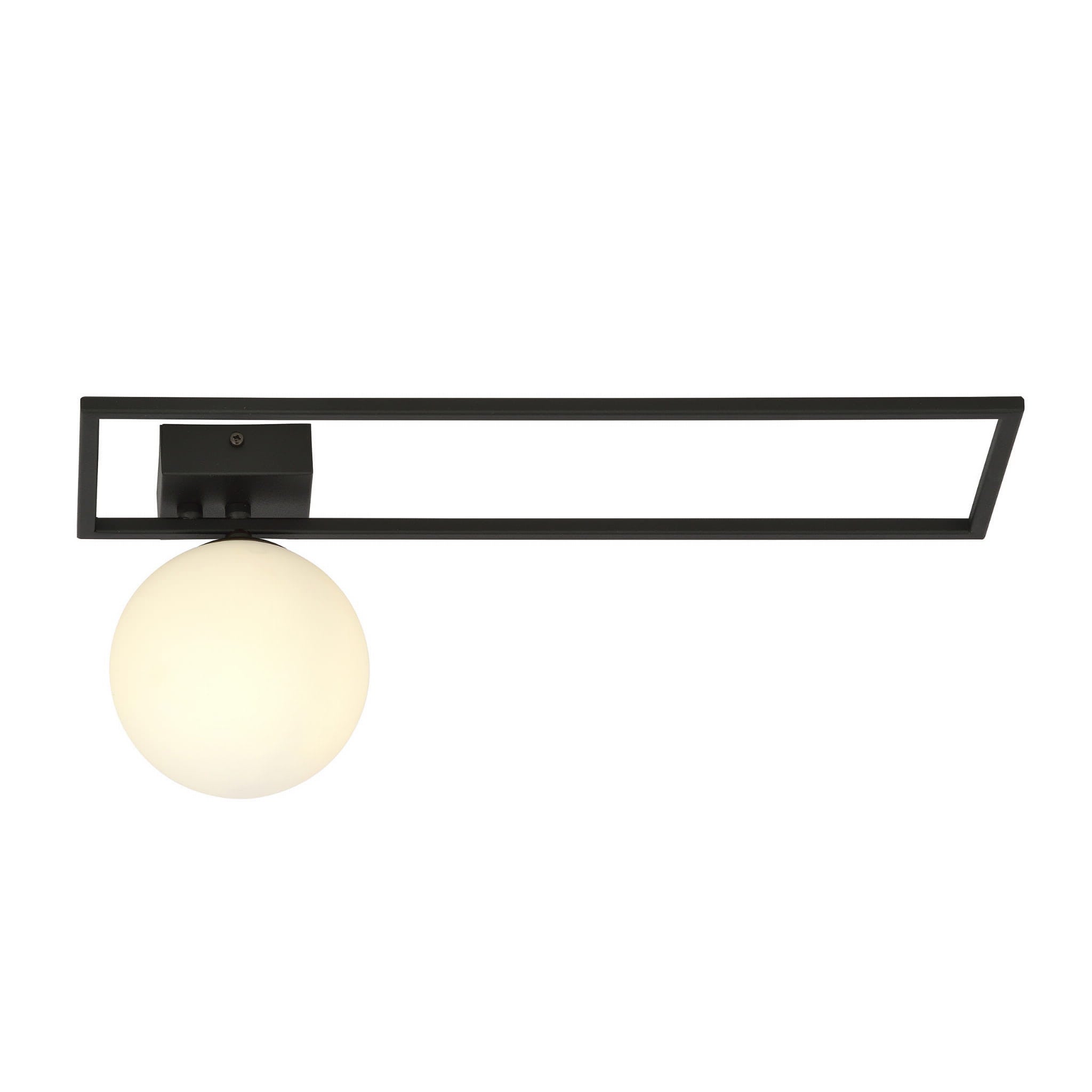 Lampa sufitowa Imago czarno-biała 1xE14x10W wym: 21 x 50 cm metal Emibig