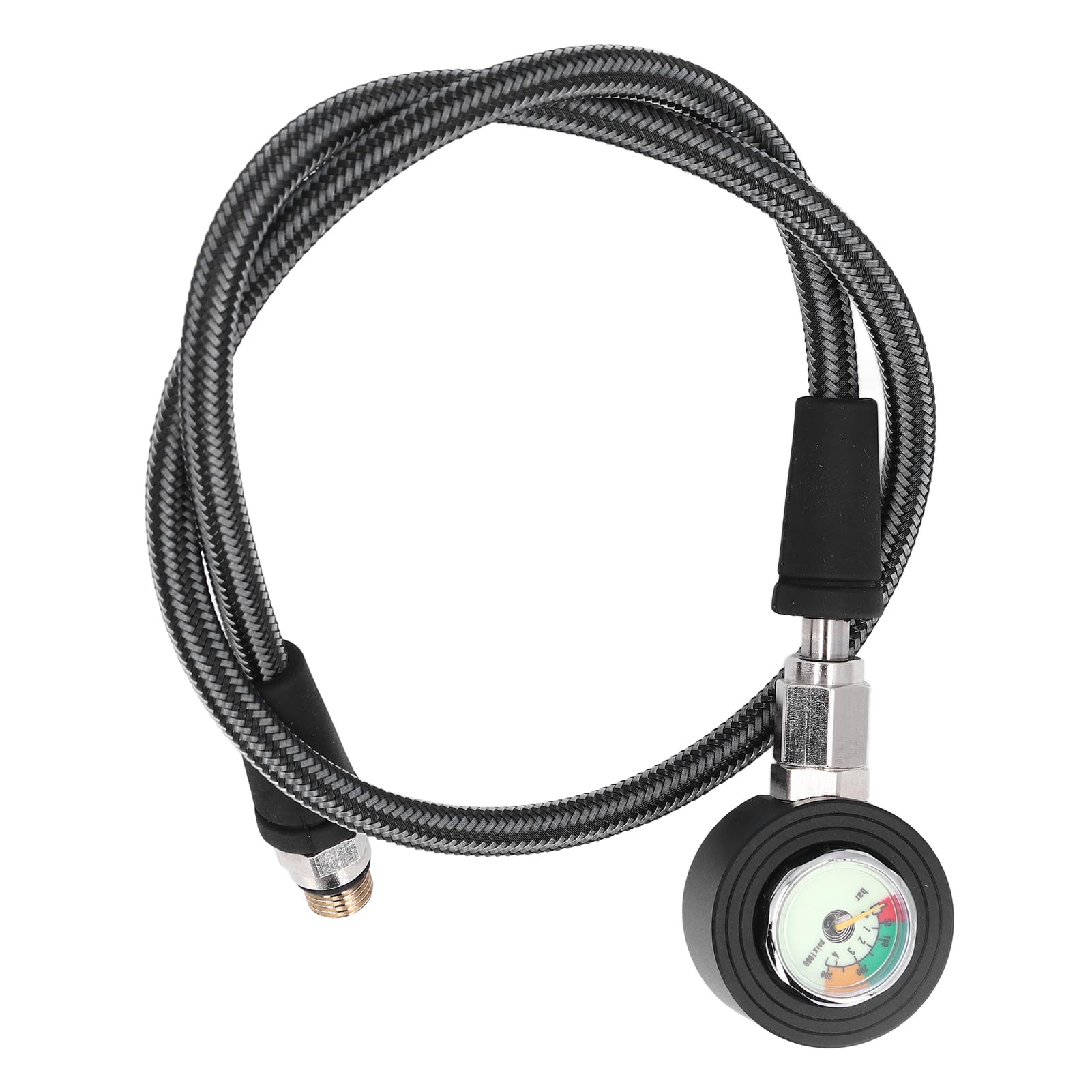 MANOMÈTRE DE PLONGÉE SOUS-MARINE TUYAU SUBMERSIBLE LUMINEUX HAUTE Pression Pour Plongeurs Sous Marins 65cm 96728825
