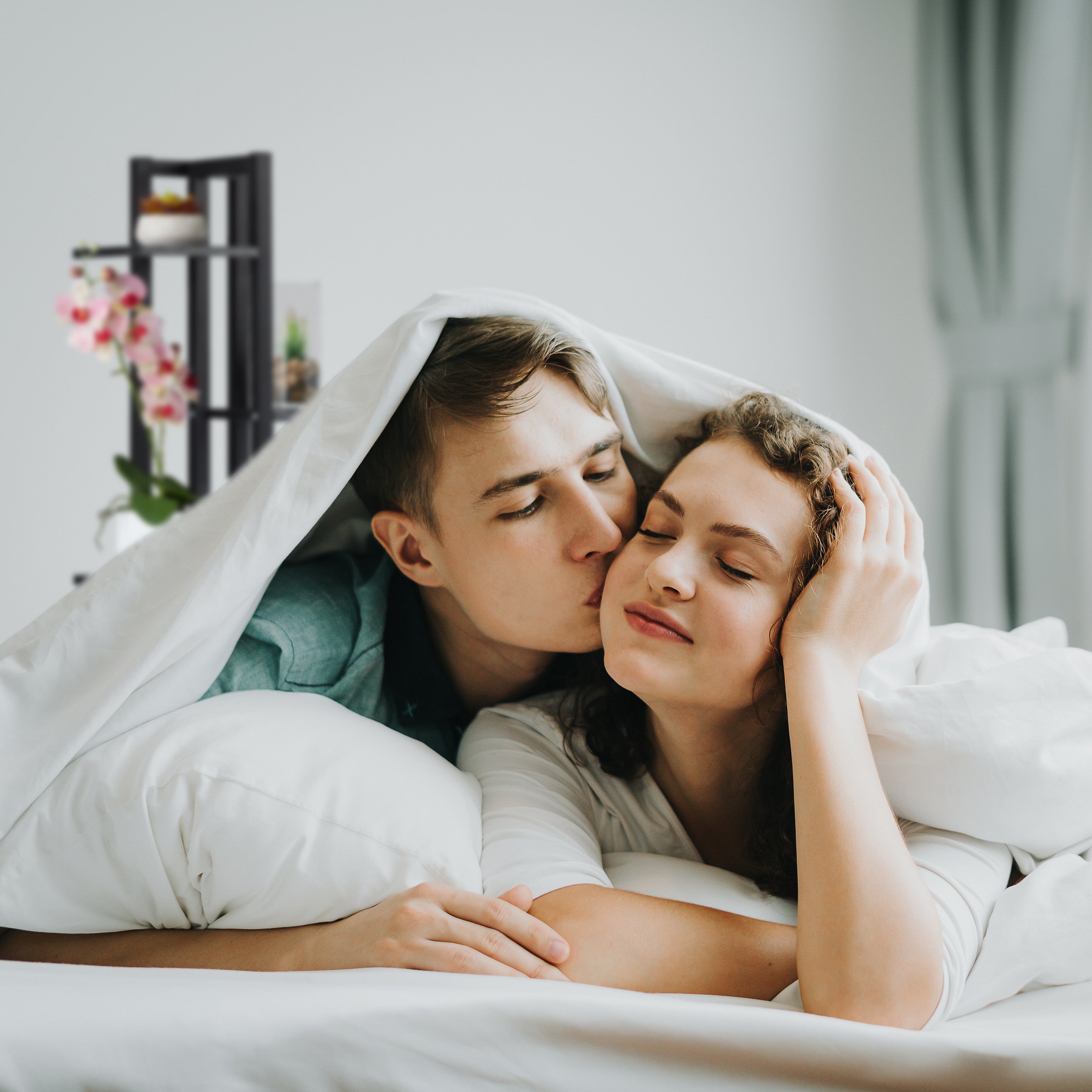 Étagère à plantes, escalier fleurs, 5 niveaux, HLP 117 x 43 x 22 cm, acier MDF, support intérieur, brun foncé, Relaxdays - 3