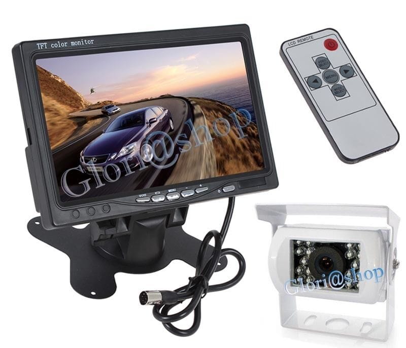 TELECAMERA RETROMARCIA RETROCAMERA AUTO CAMPER 7 LED WIRELESS - Foto 11