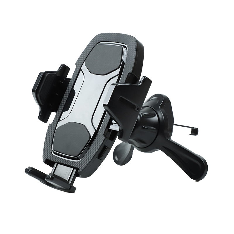 Support Téléphone Voiture Universel - Fixation Par Gravité Sur Grille D'aération - 360° - Noir Et Blanc