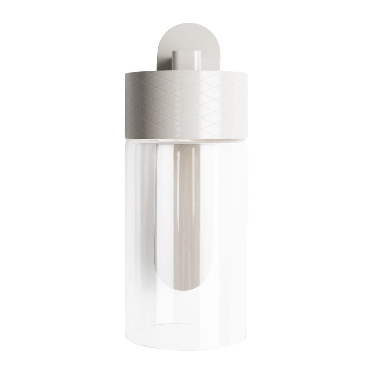 Kinkiet ścienny LED siateczkowy wzór FUSION szaro-przezroczysty 7W ciepła 523lm metal wym:17,8x7,5x11,7cm IP20 Maxlight