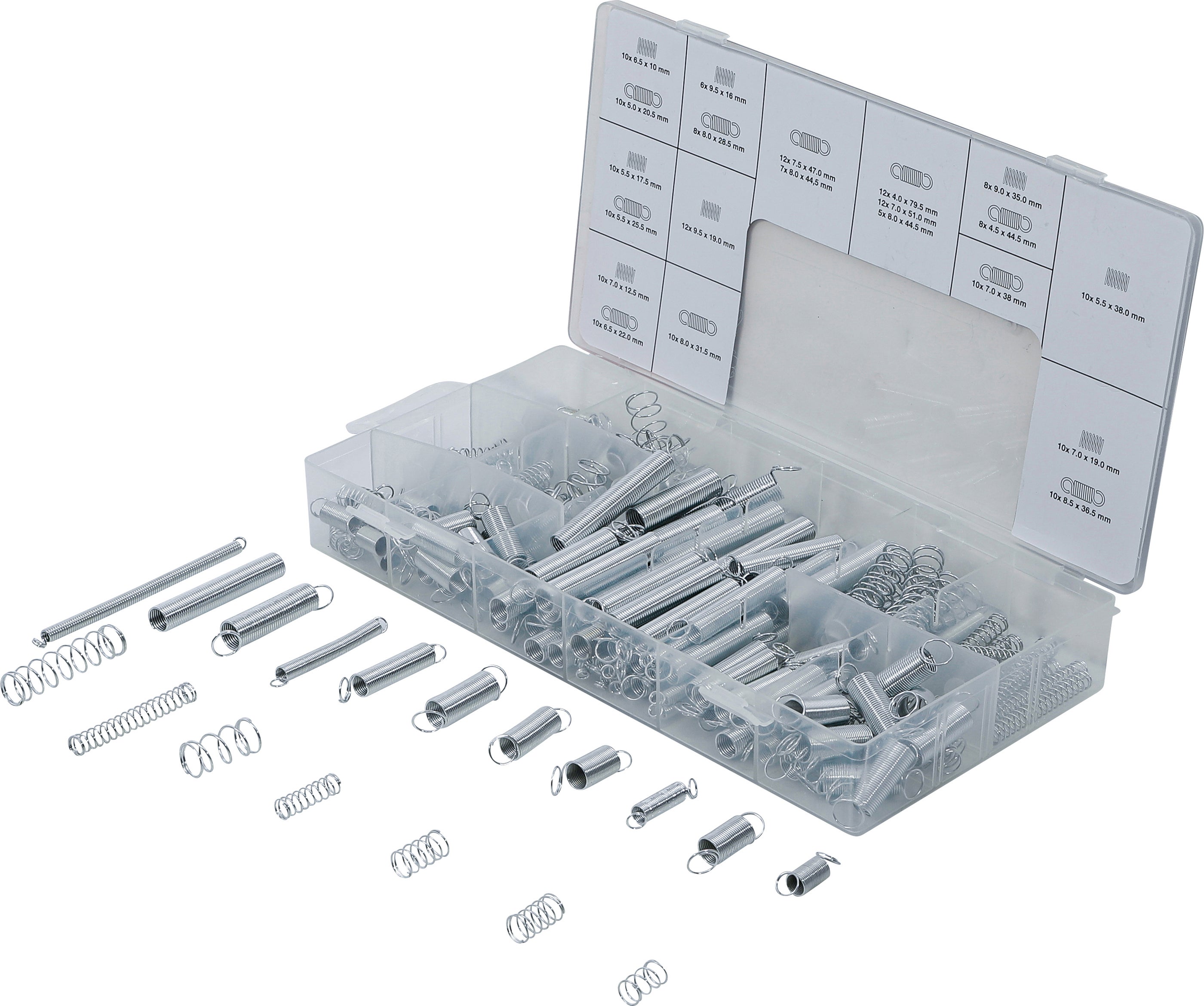 Bgs 200 Pz. Assortimento Molla Trazione Compressione