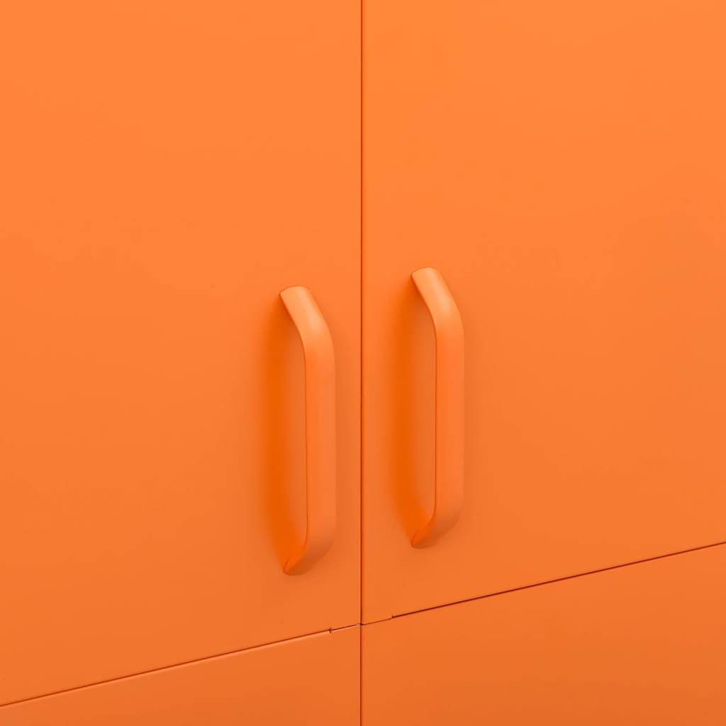 Armário em aço laranja 90x50x180 cm - COMFORTXL - 7