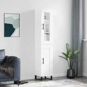 vidaXL Libreria Grigio Cemento 40x35x180 cm in Legno Multistrato
