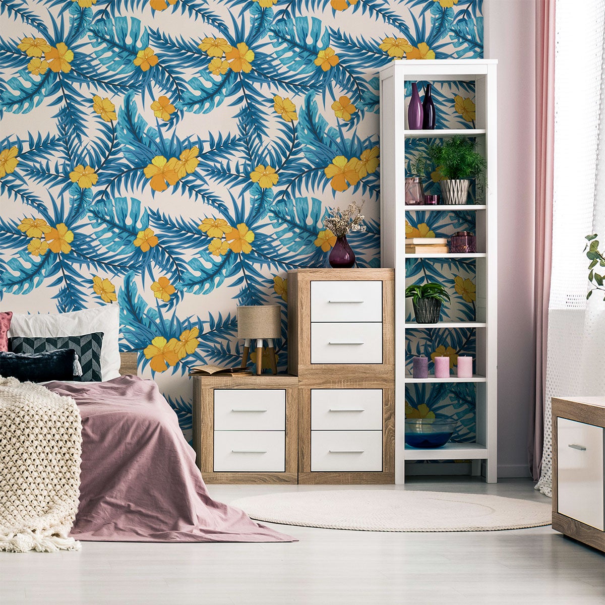 Adesivo arazzo tropicale Copiapo - Sticker adesivo - adesivi murali - 60x60cm - 5