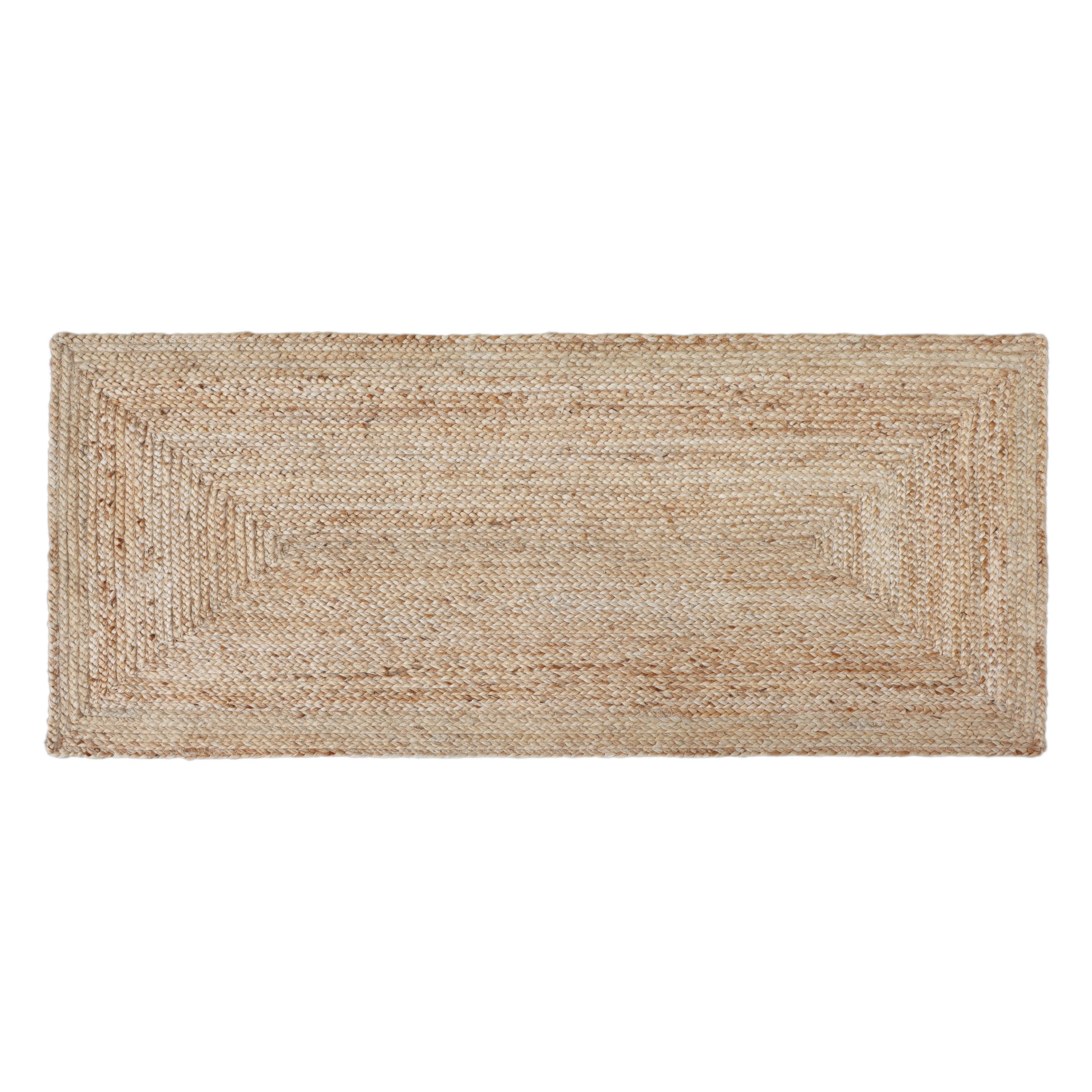 INSPIRE - Tapis en jute naturel tressé NILS - 80 x 200 cm - Beige - 2