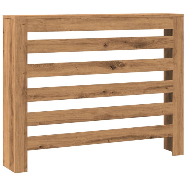 Cache-radiateur，Enjoliveur de radiateur，Habillage de radiateur chêne artisanal 104x20x82 cm bois d'ingénierie CFW69576