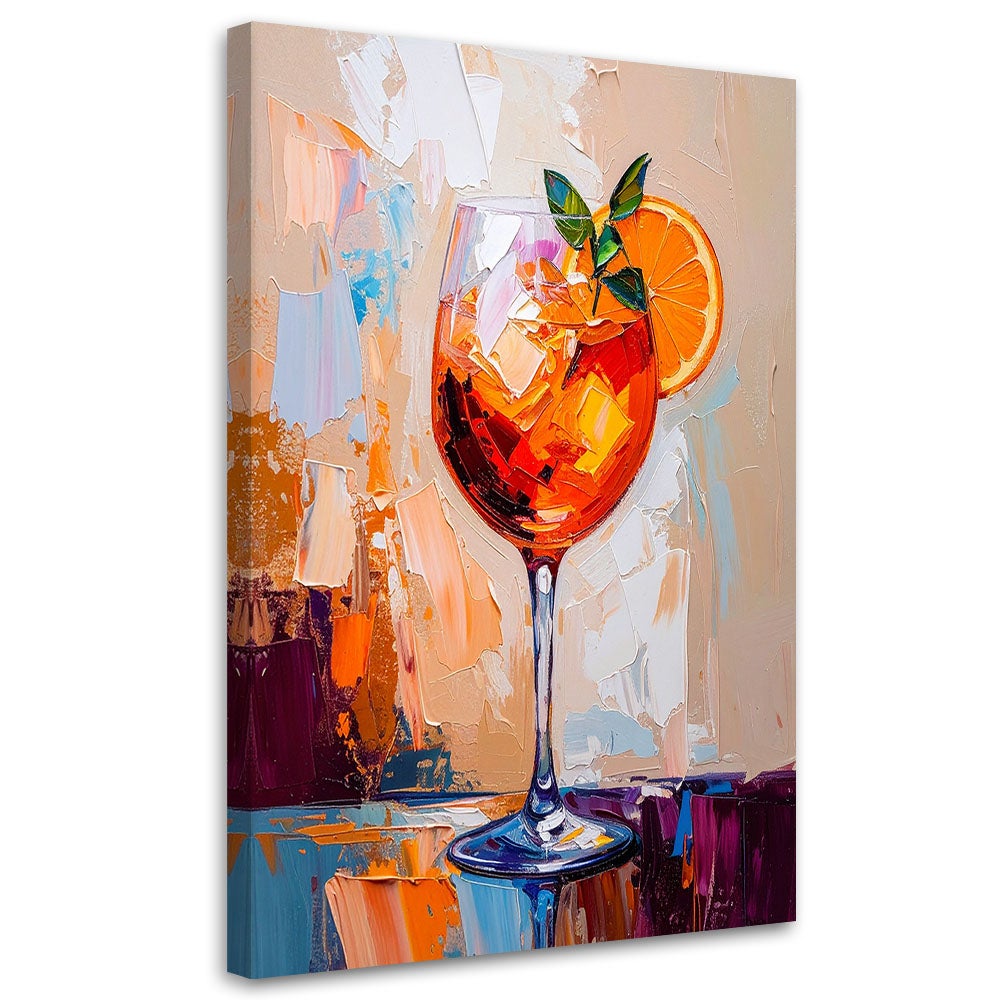 Obraz do kuchni baru jadalni, Aperol Spritz Drink 40x60