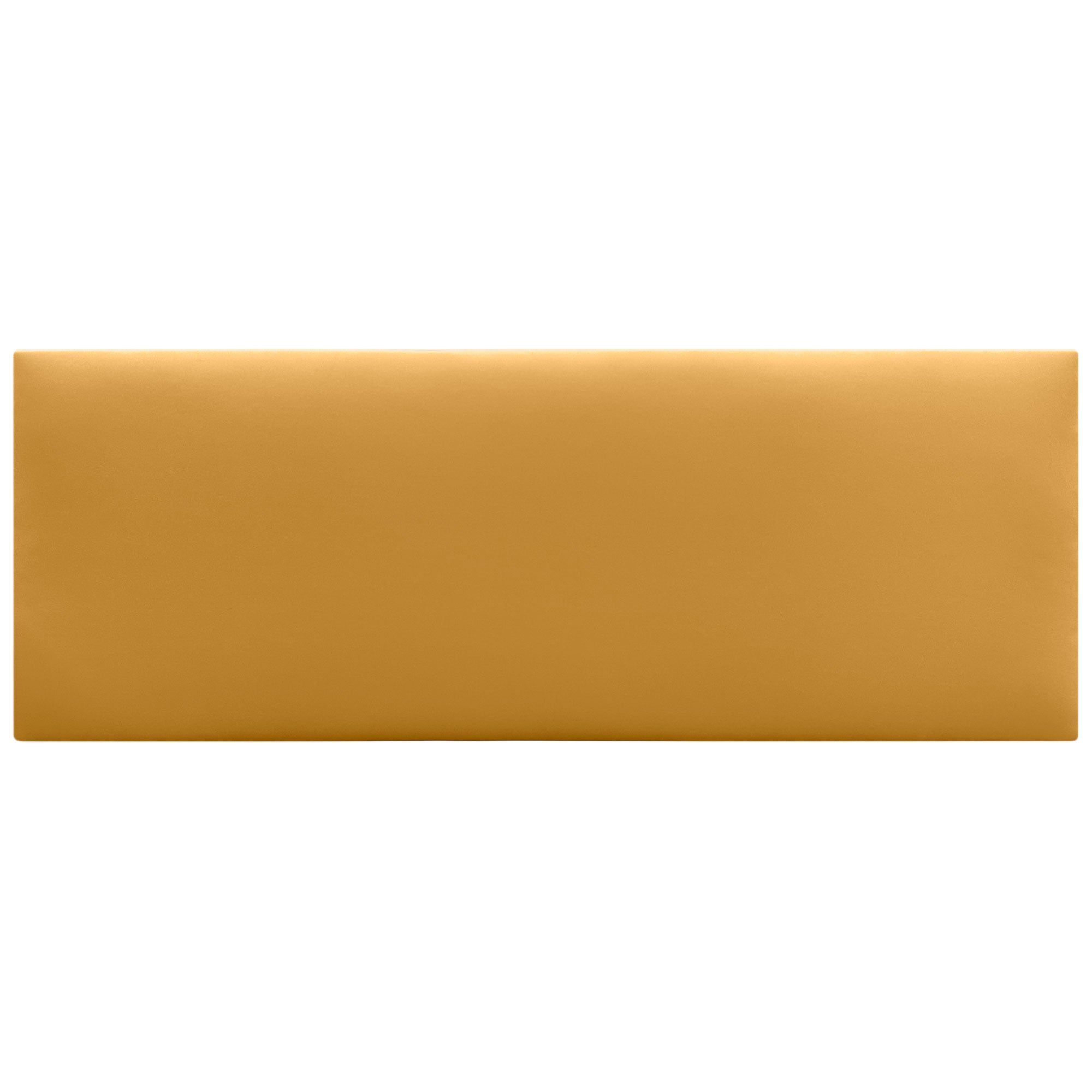 DHOME Cabecero de Polipiel Liso cabeceros Cabezal tapizado Cama (Polipiel Mostaza, 135cm (Camas 120/135/140)) - 3