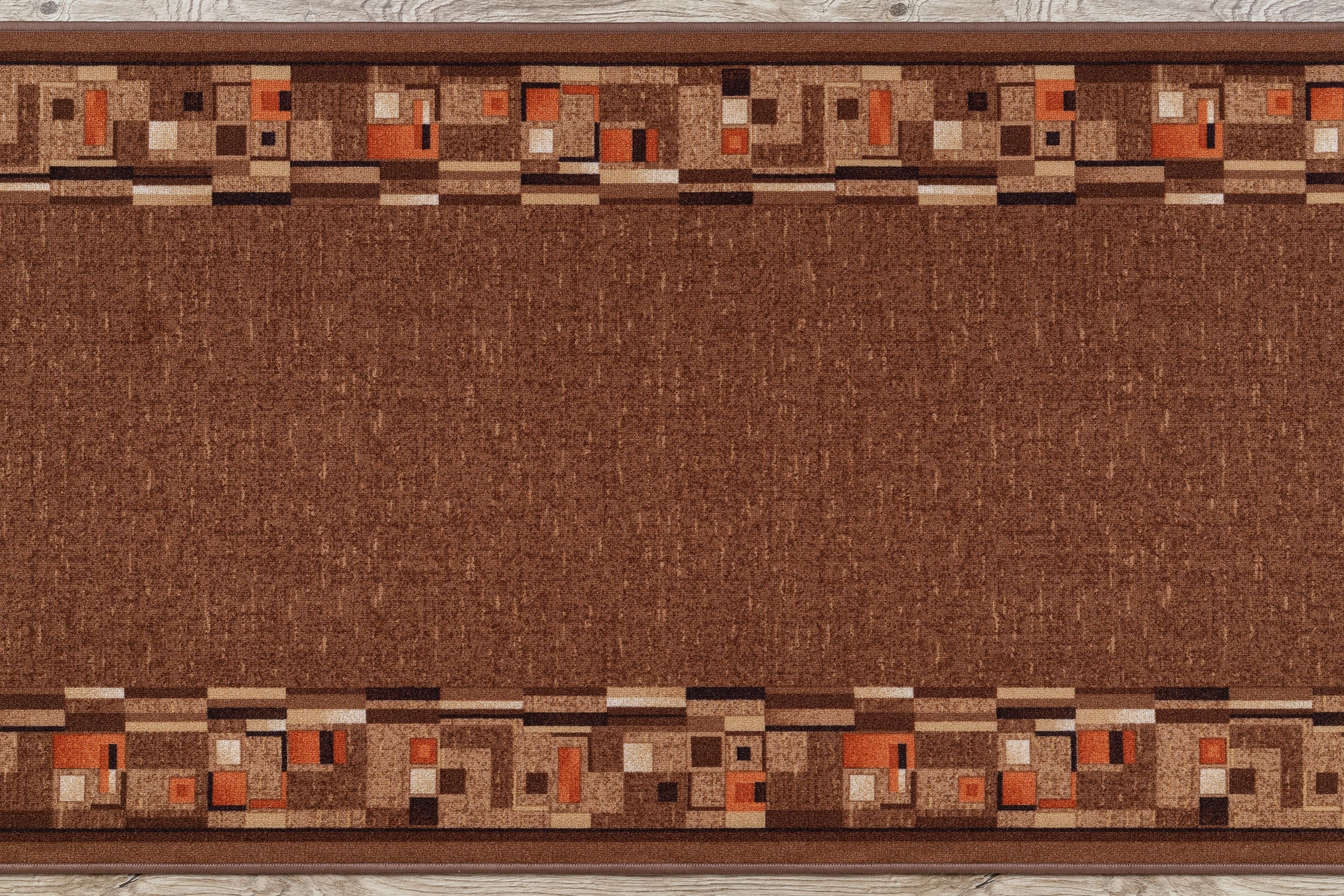 TAPIS DE COULOIR ANTIDÉRAPANT BOMBAY marron 80cm 80x490 cm - 5