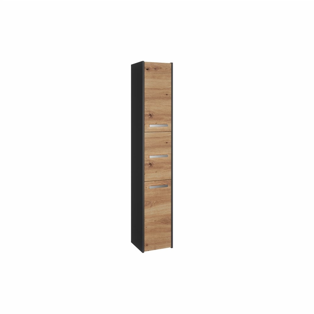 Topeshop S33 ANTRACYT/ARTISAN bathroom storage cabinet Oak