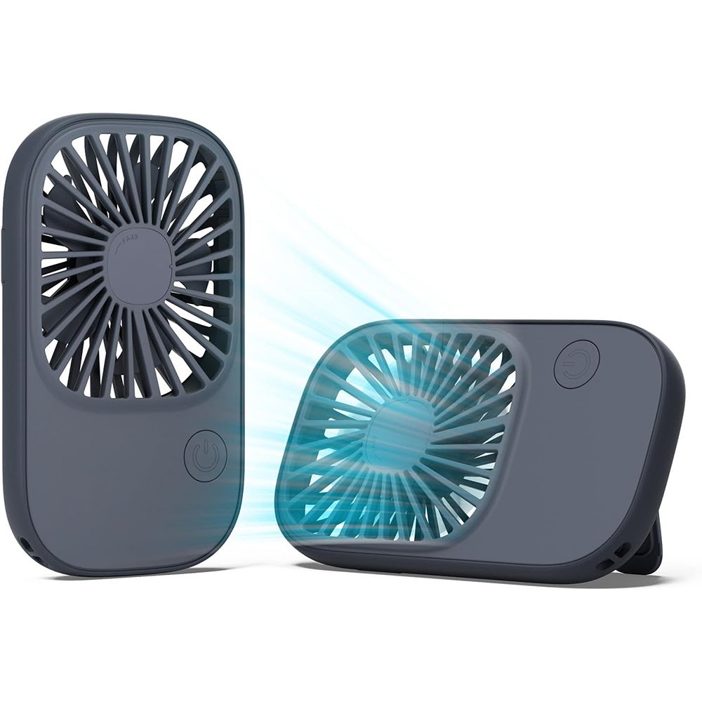 Mini Przenośny Wentylator Kieszonkowy USB z Możliwością Ładowania Prędkościami Wentylator Rzęs Baterie dla Dziewcząt Dzieci Kobiet Mężczyzn Niebieski