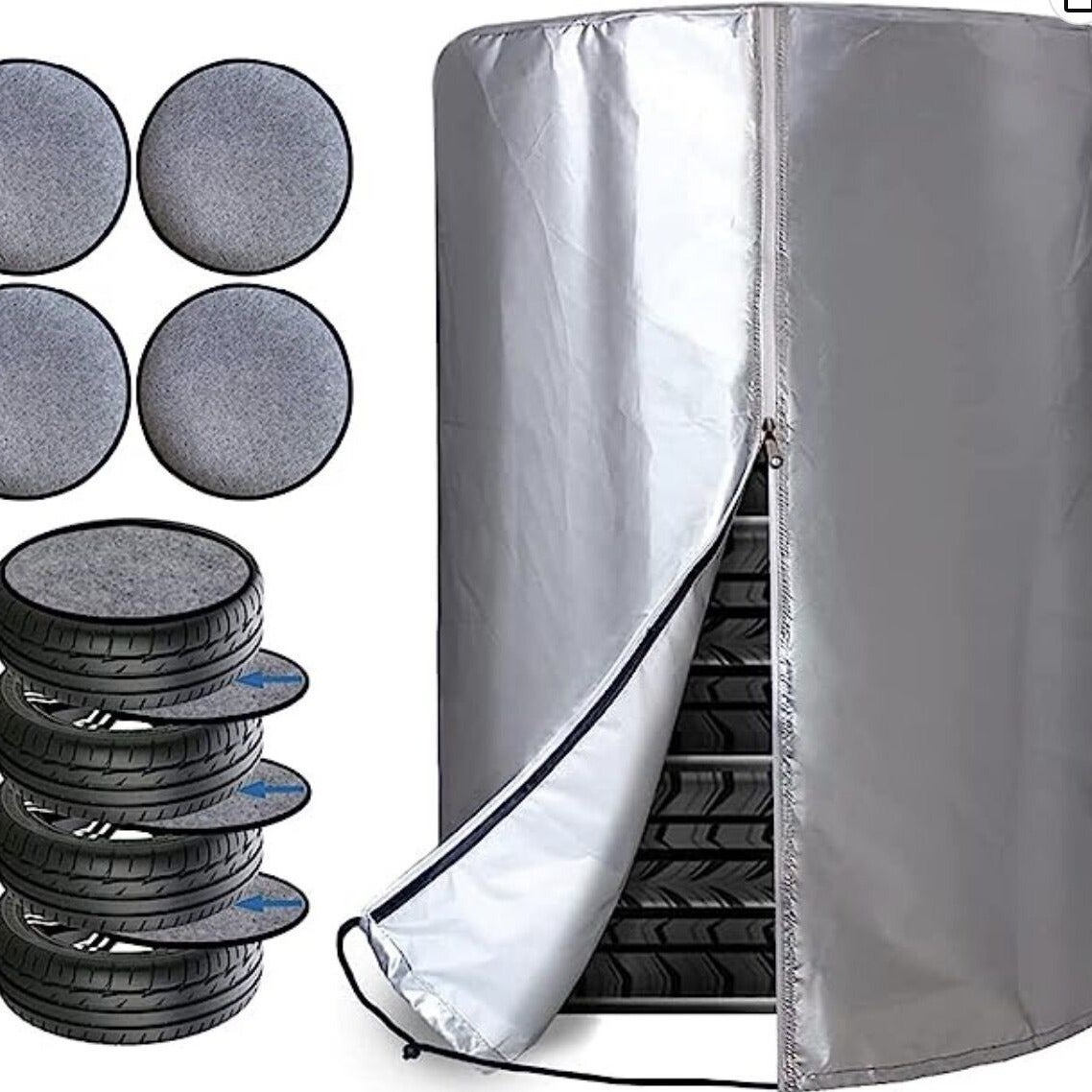 （73x110CM）Couverture de Pneu Universelle pour 4,Enveloppe de Protection ...