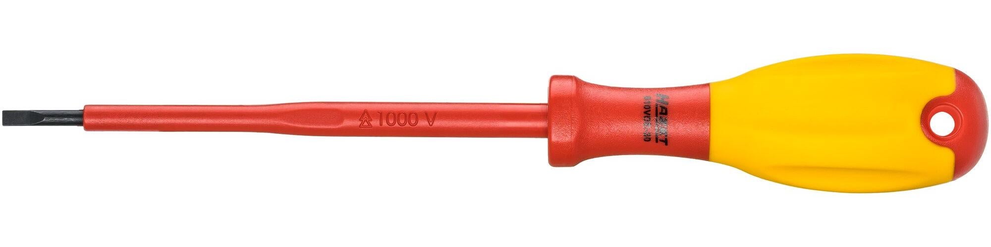 Tournevis D'électricien Isolé HAZET 810VDE-40 – Lame Ronde 4 Mm – Protection 1000V