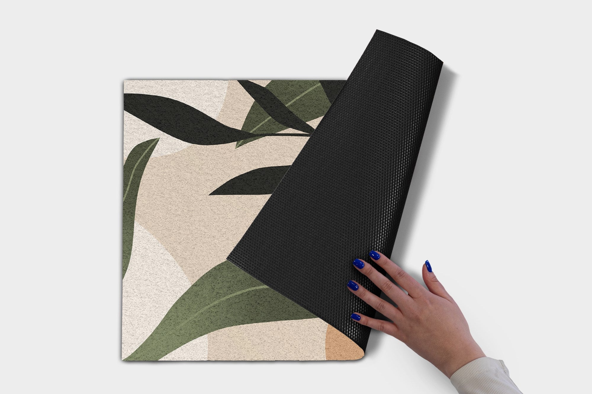 Tapis d'entrée - Confortable et élégant 150 x 100 cm Abstraction tropicale Paillasson d'intérieur moderne - 3