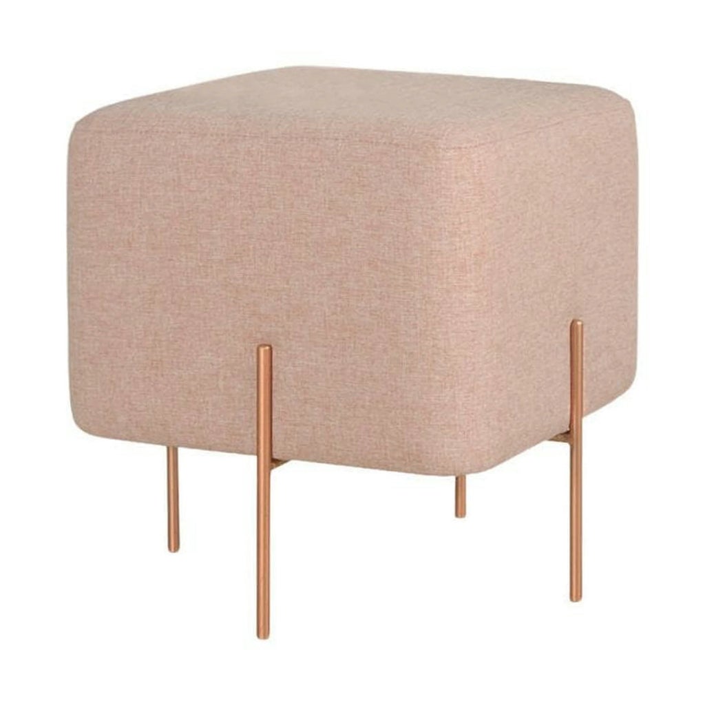 Taburet COPPER 56, stofa clasica roz, 40x40x42 cm | Leroy Merlin