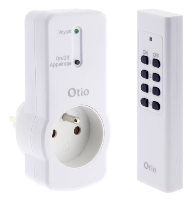 Prise télécommandée portée 25m - Blanc - Zenitech