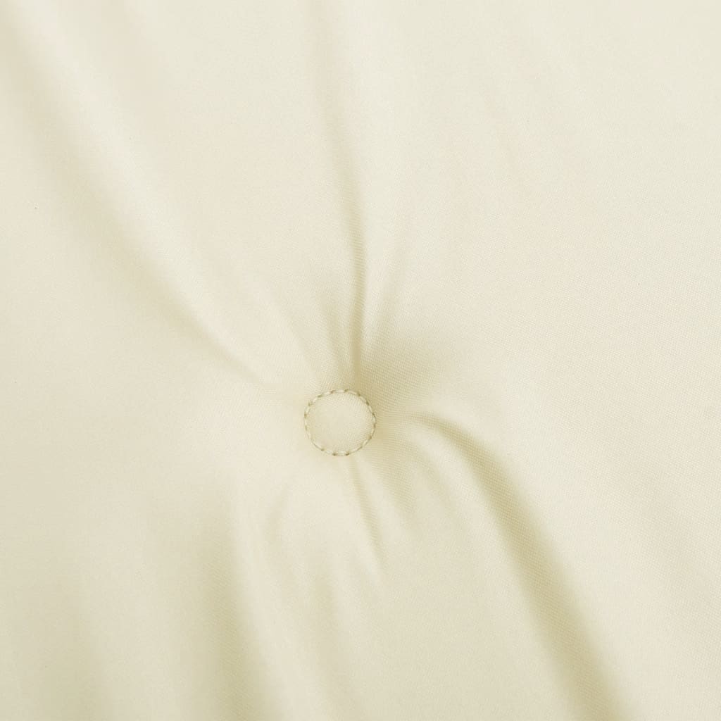 Cojines de silla de jardín 4 uds tela Oxford crema 50x50x4 cm vidaXL - 6