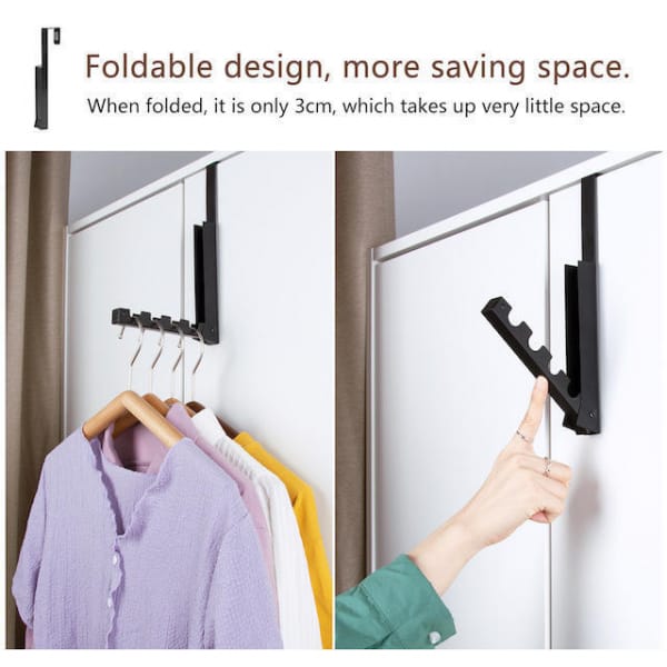 Ganchos de pared plegables incluye 4 ganchos para colgar ropa bolsos bufandas y coronas navidenas Leroy Merlin