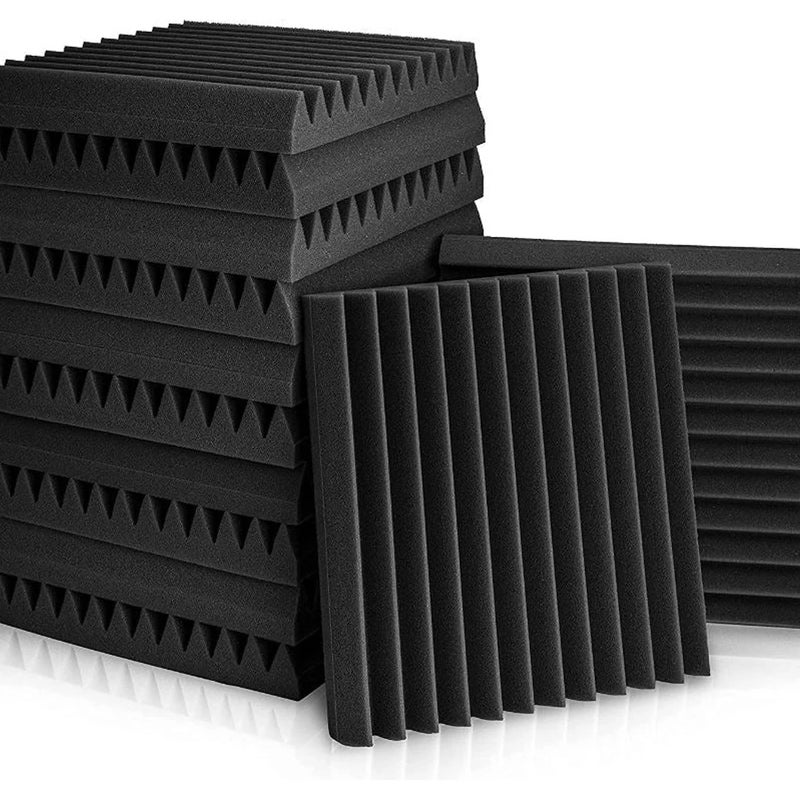 24 sztuki paneli akustycznych z pianki dźwiękochłonnej, tłumiących hałas, paneli klinowych, 30x30x2,5 cm