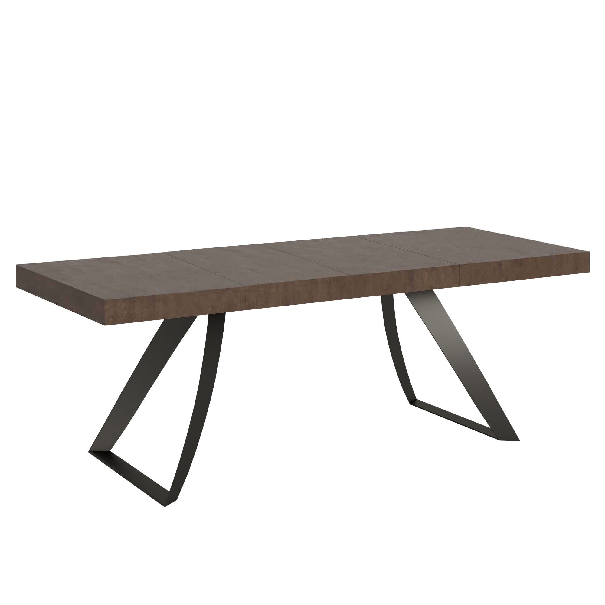 Table extensible 90x180/284 cm Proxy Premium Noyer Structure Anthracite ...