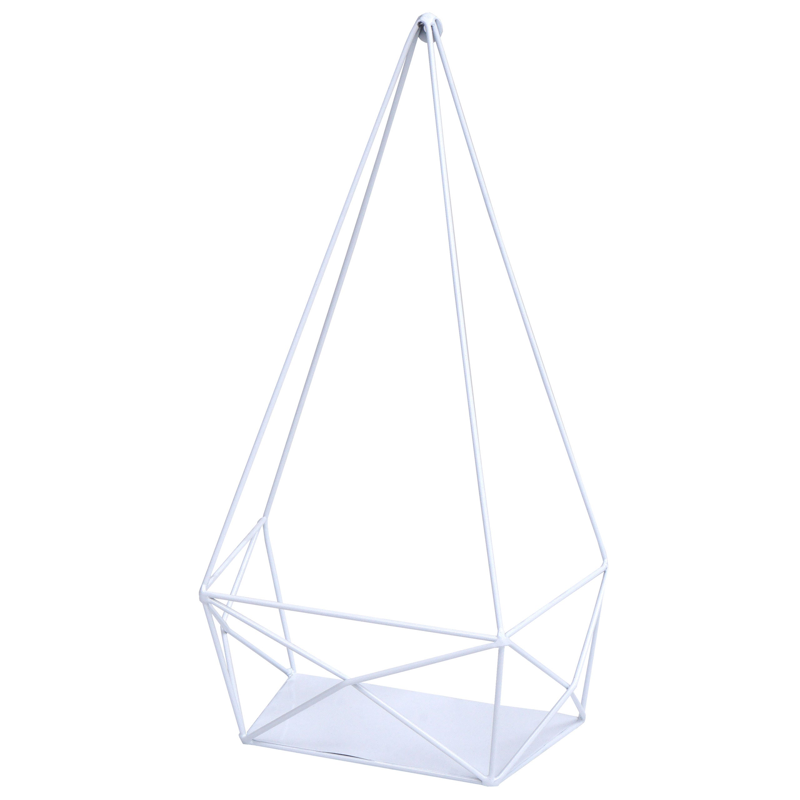 Półka ścienna HWC-K79, półka wisząca Półka dekoracyjna Półka kuchenna Półka metalowa 44x23x11cm ~ biały