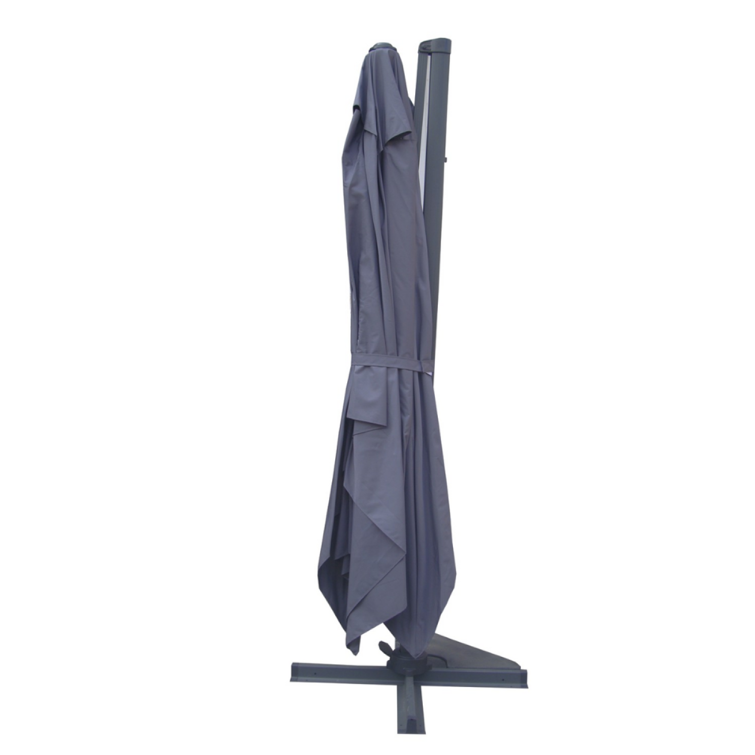 Parasol déporté 3x4m Gris CESARE - 7