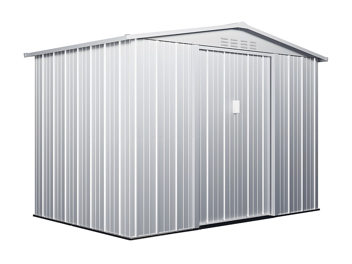 Abri de jardin métal en acier galvanisé gris 4,91 m² LINUS - 2