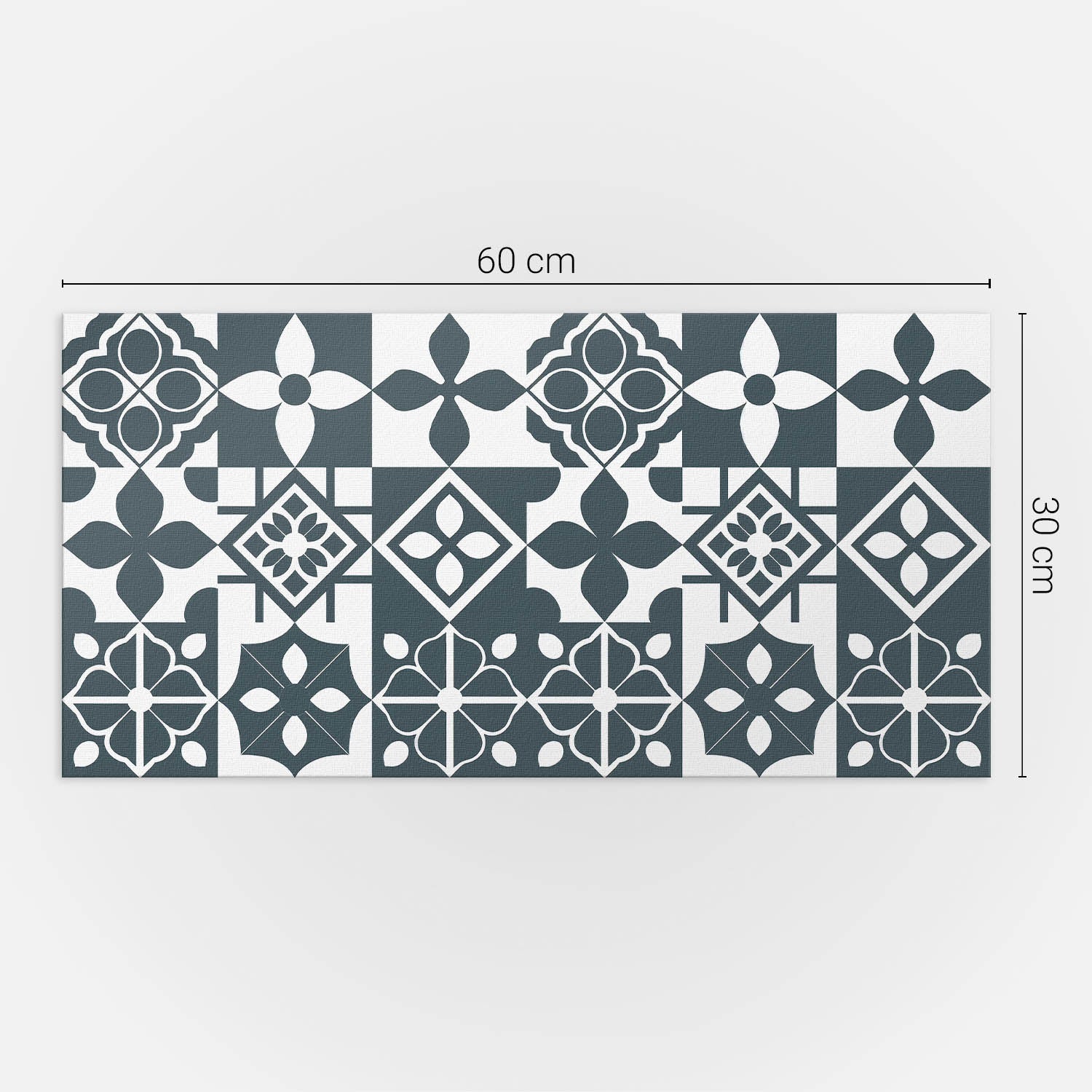 Panneaux muraux décoratifs, panneaux en PVC | 6x60x30 cm |Motifs géométriques dans les carreaux - 4