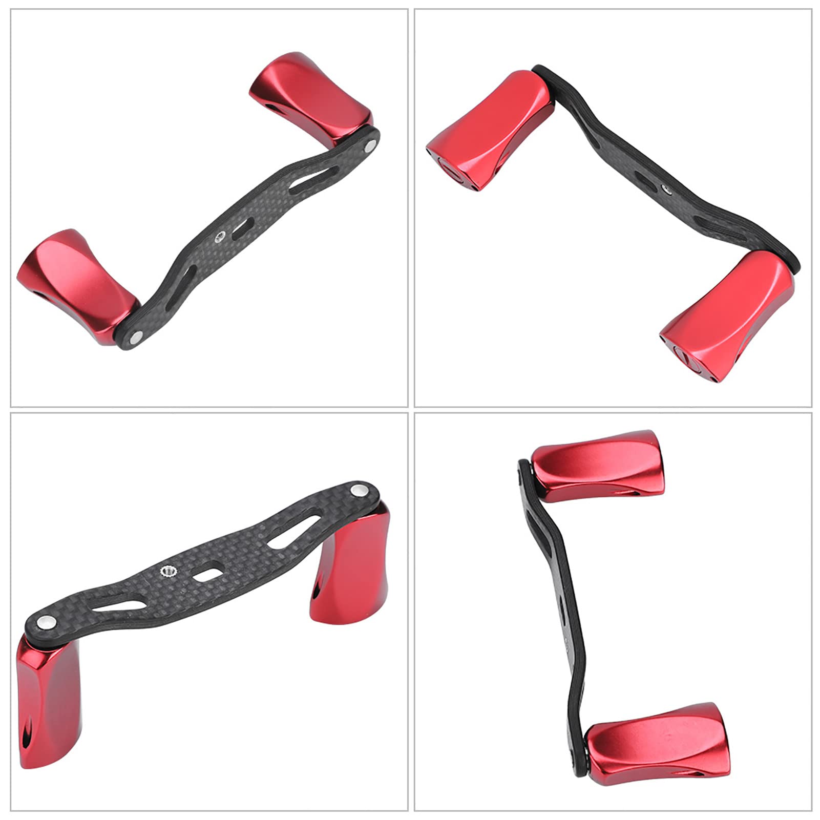 Poignée Personnalisée Daiwa Pour Moulinet - Longueur 55 Mm, Couleur Rouge - Occasion Fonctionnelle