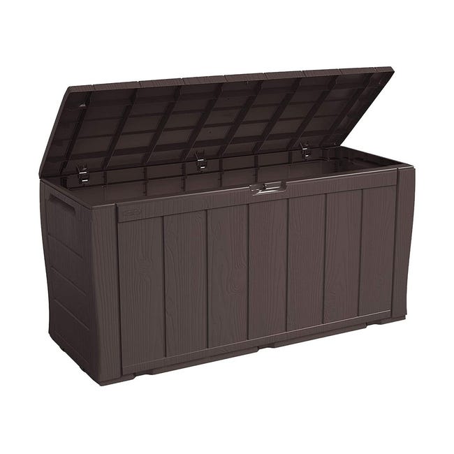 Baule Da Giardino Deuba 270 Litri - In Polyrattan Con Coperchio | Per Cuscini, Attrezzi, Giochi - Foto 8