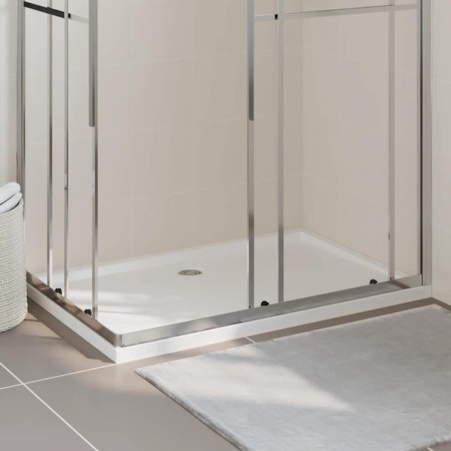 Maison Exclusive - Base de chuveiro retangular 80x120 cm ABS branco