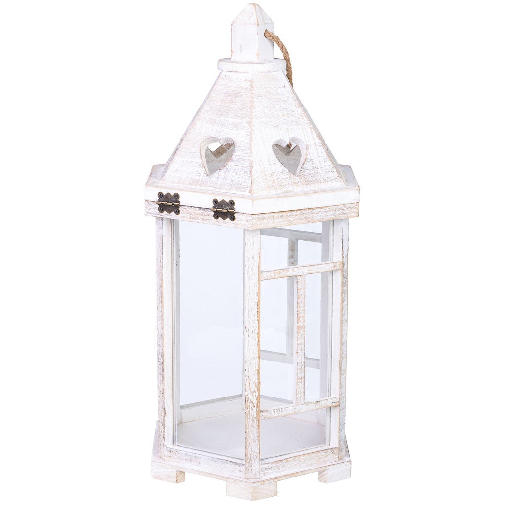 Lanterna in legno 22x22x51h cm - 4