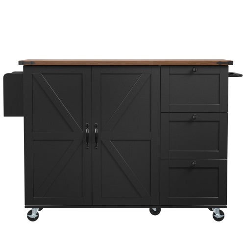 Best For Home  Isla De Cocina, Carrito Con Encimera Extensible, Mueble De Cocina, Carrito De Cocina, Carrito De Comedor Con Vetas De Madera Beige , Leroy Merlin