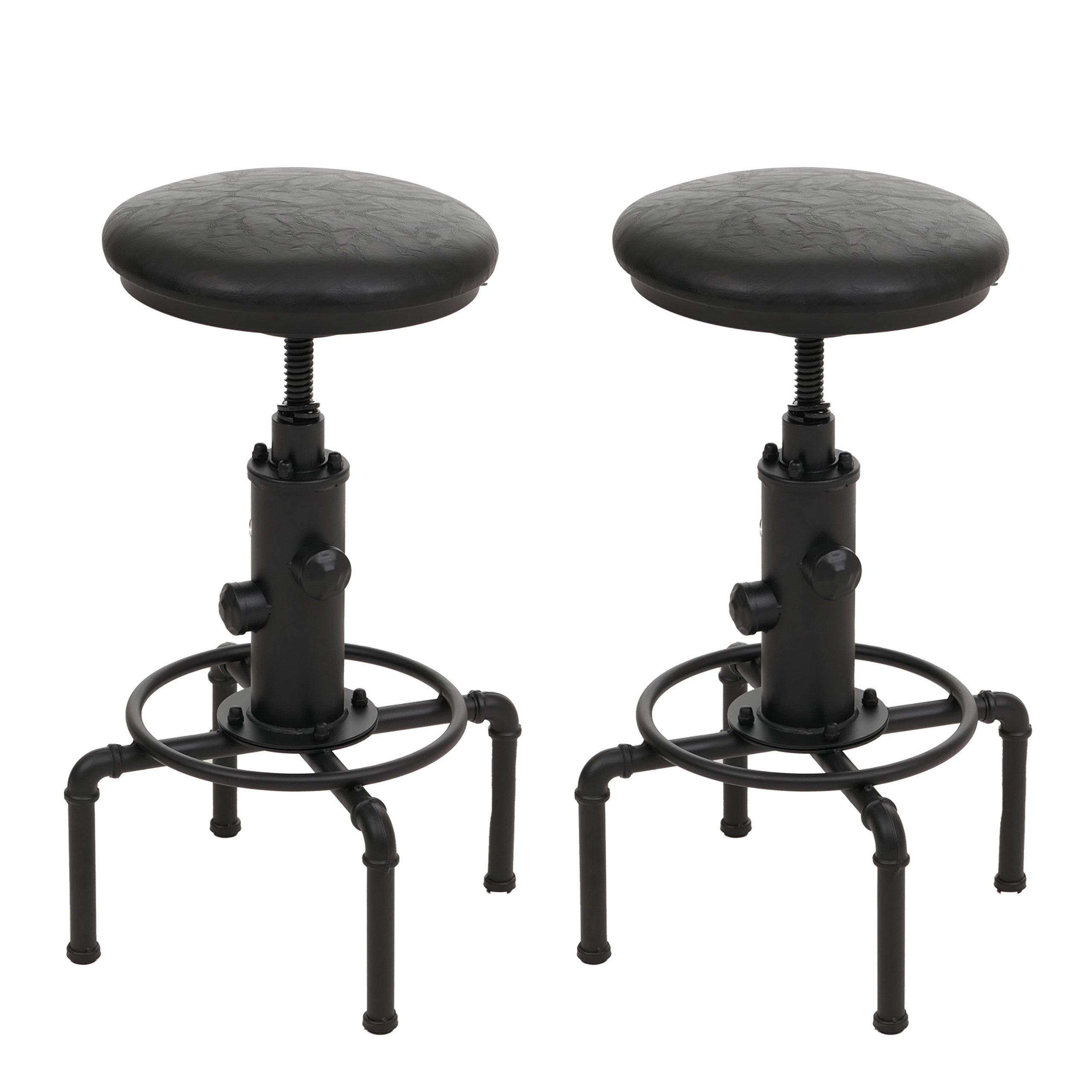 COSTWAY Set Di 2 Sgabelli Da Bar, 2 Sedie Da Bar Imbottite Con Schienale E Poggiapiedi Sedie Da Cucina Con Telaio In Metallo Sedie Da Pranzo Portata 150 Kg 51 X 48 X 104 Cm 84245495 COSTWAY Set Di 2 Sgabelli Da Bar, 2 Sedie Da Bar Imbottite Con Schienale E Poggiapiedi Sedie Da Cucina Con Telaio In Metallo Sedie Da Pranzo Portata 150 Kg 51 X 48 X 104 Cm 84245495