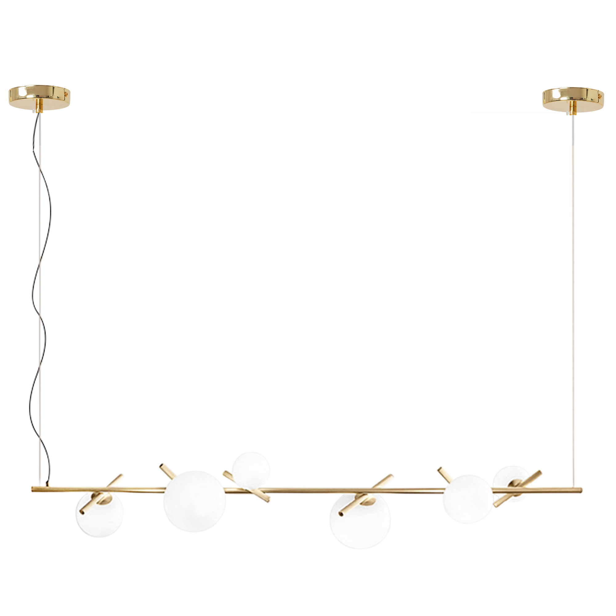 Lampa Sufitowa Wisząca Toolight App1664-6Cp Złoty