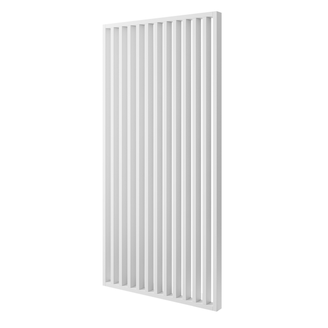ŚCIANKA Z LAMELI - GOTOWY ZESTAW - BIAŁY MAT - LAMELE3D - 83 cm - Standardowe