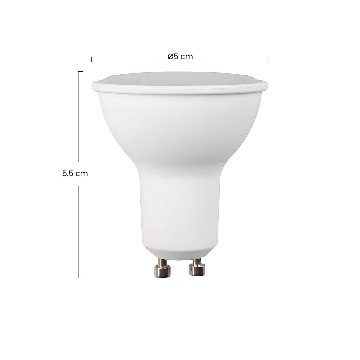 Pack 2 Ampoules Spot LED GU10 8W Equi.60W 700lm 6000k 25000H 7hSevenOn Premium - 4