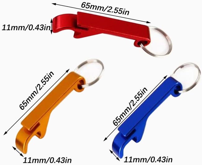 Portachiavi Apribottiglie A Forma Di Piede Con Bussola - Metallo Argento, Unisex - Foto 4