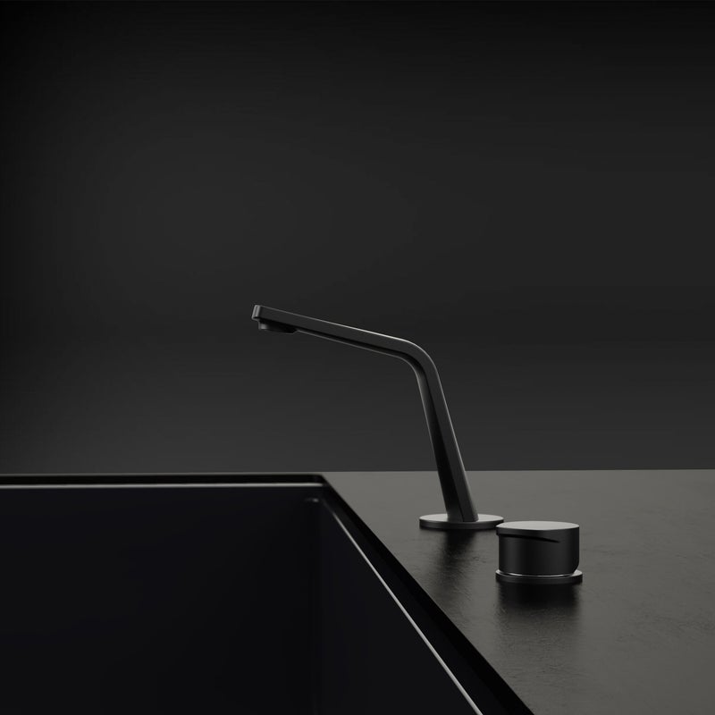 Bernstein Bateria umywalkowa XELO-Flex 160 czarny mat