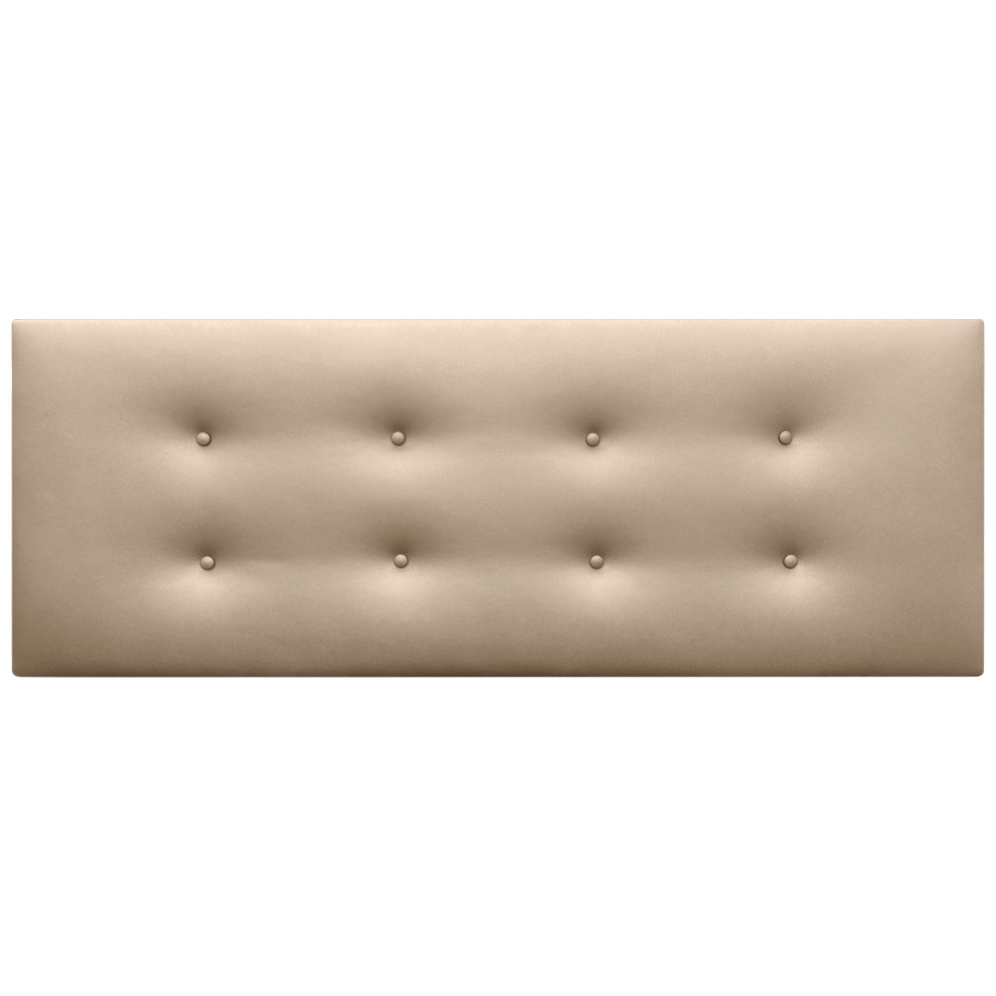 DHOME Cabecero de Polipiel Premium Pro con 2 hileras de Botones Cabezal tapizado Cama Lujo (Champán, 135cm) - 3