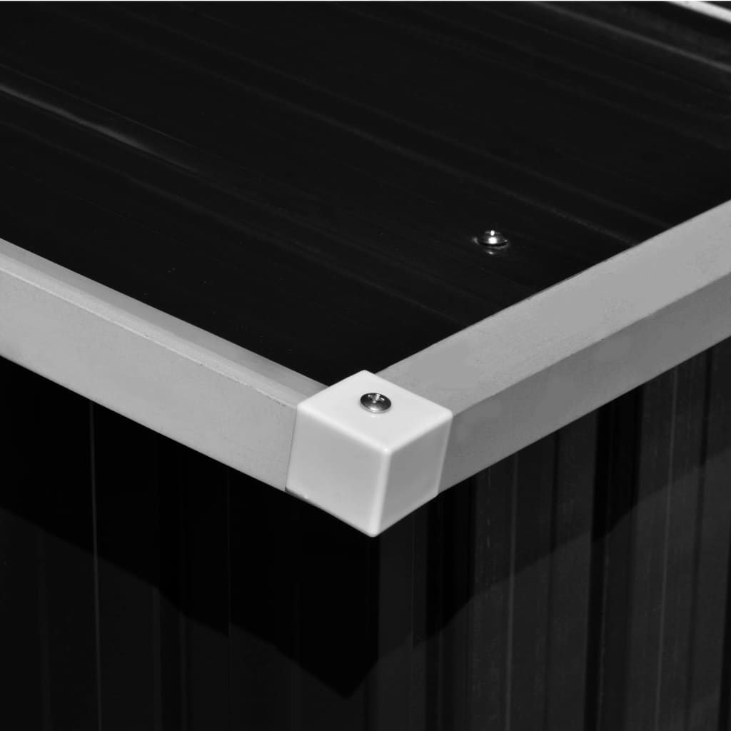 Maison Exclusive - Casetta da Giardino 257x392x181 cm in Metallo Antracite - 8