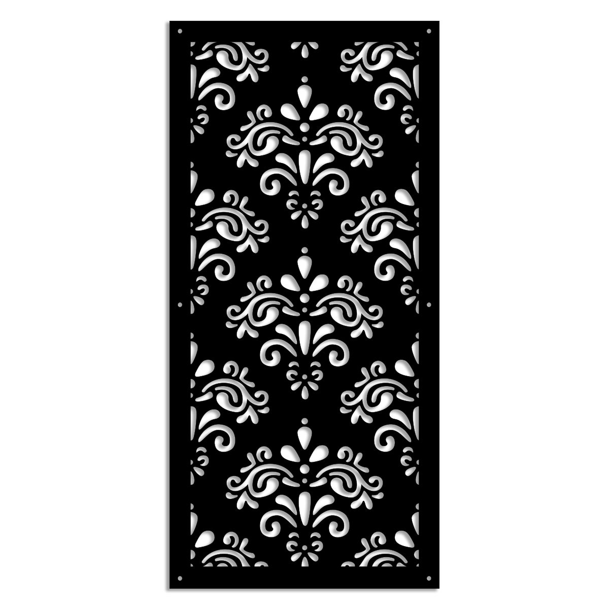 DAMASCO - Panel perforowany PCV - Parasol przeciwsłoneczny o wymiarach 50x150 cm - Kolor czarny