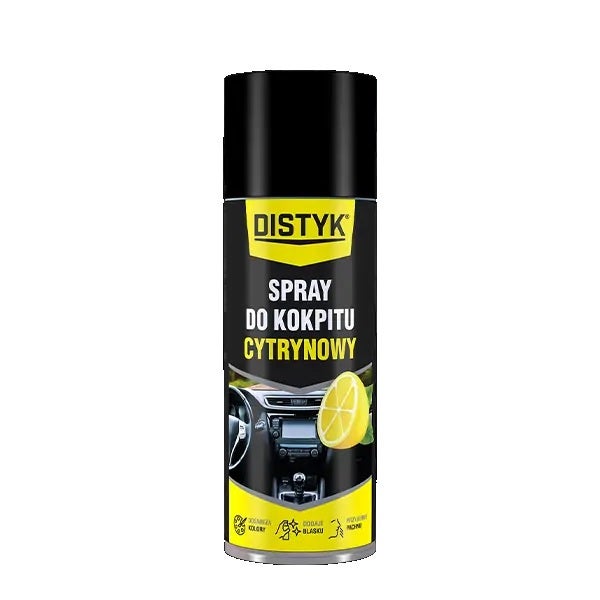 Spray do kokpitu antystatyczny CYTRYNA – połysk i ochrona plastiku 400ml