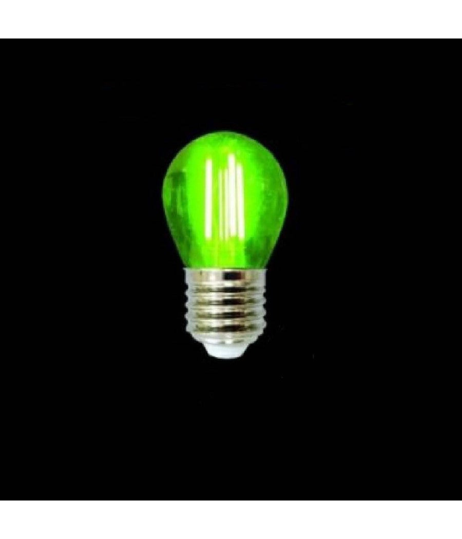 Trade Shop - Lampadina Led A Globo A Filamento G45 Attacco E27 4w Luce Colorata Verde G45a-tv - - 5
