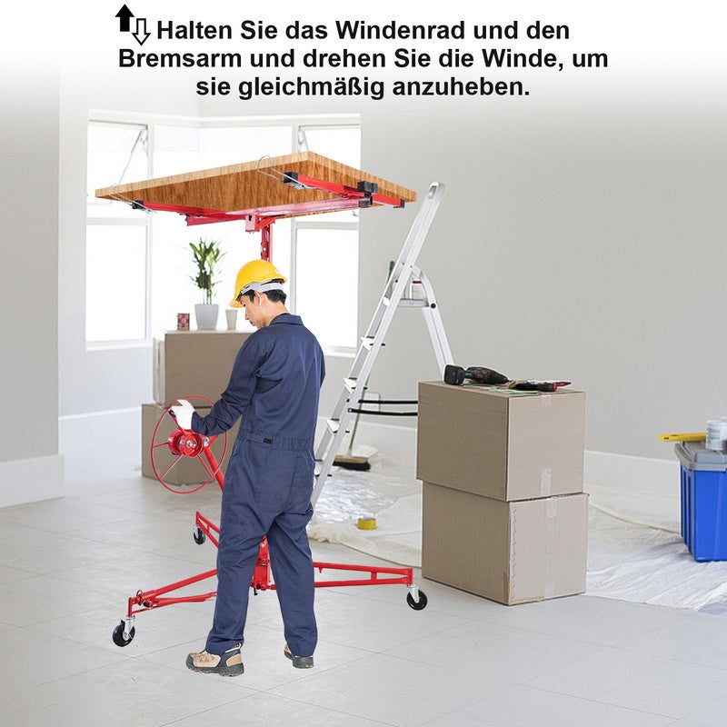 Elevador de placas Cartón yeso Elevador de paneles Elevador de paneles Ayuda para el montaje Panel - 4